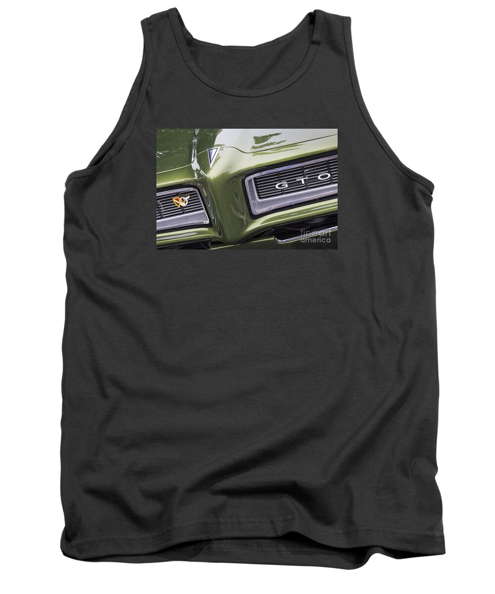 Pontiac Tank Top featuring the photograph 1968 GTO Grille by Dennis Hedberg