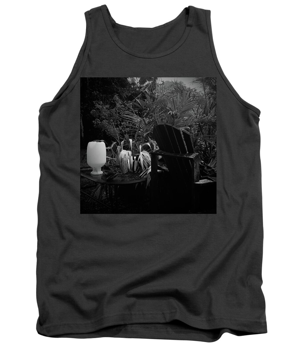 Garden Tank Top featuring the photograph Alone #2 by Nancy Dinsmore