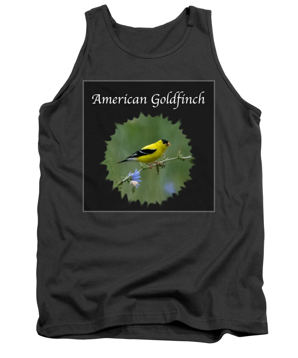 American Goldfinch Tank Top featuring the photograph American Goldfinch #2 by Holden The Moment