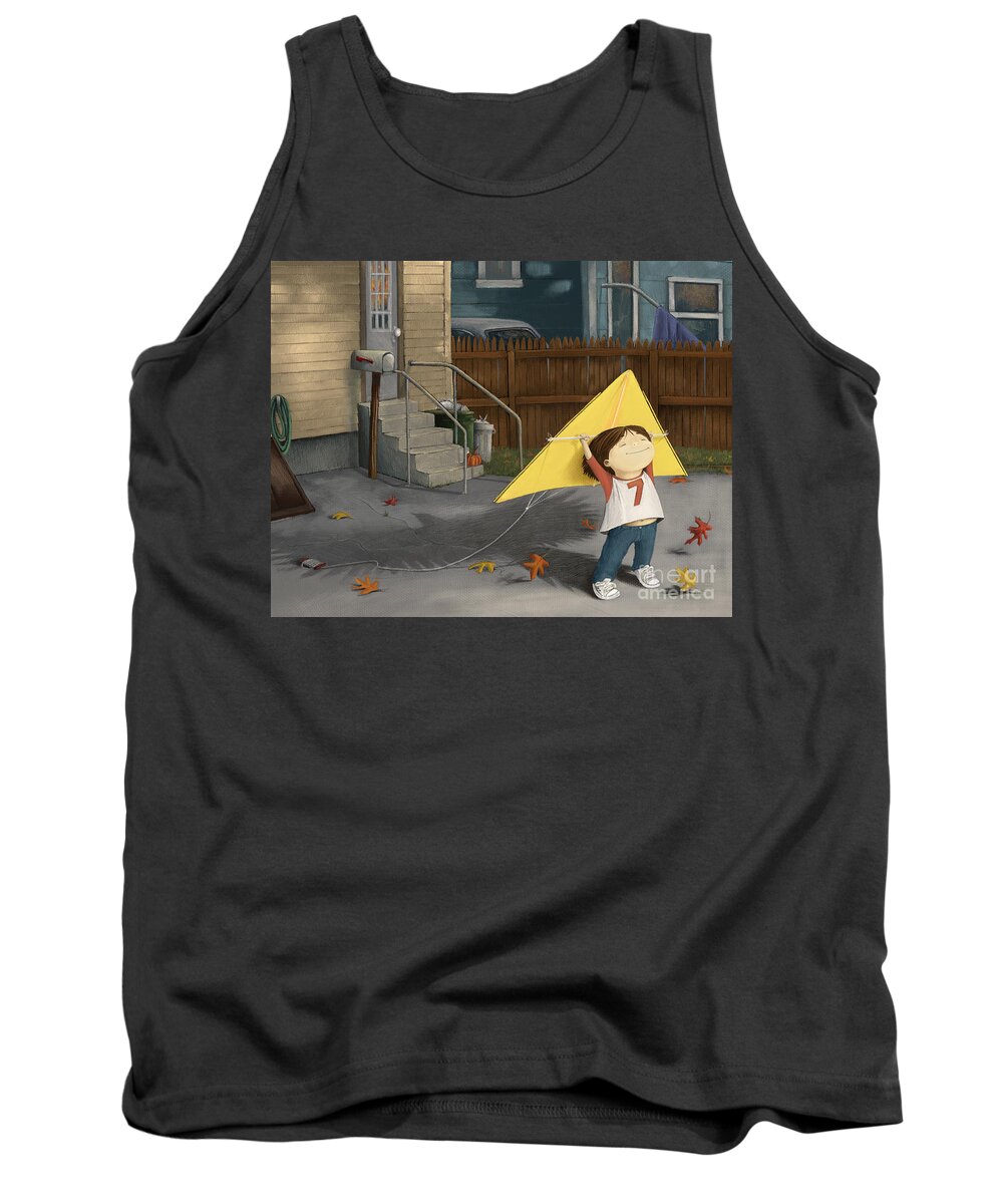 Dream Tank Top featuring the digital art Don't Let Go by Michael Ciccotello