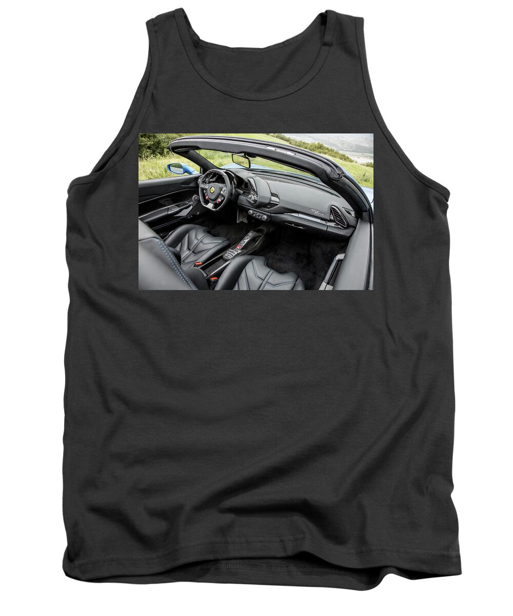 Ferrari 488 Spider Tank Top featuring the photograph Ferrari 488 Spider #2 by Jackie Russo