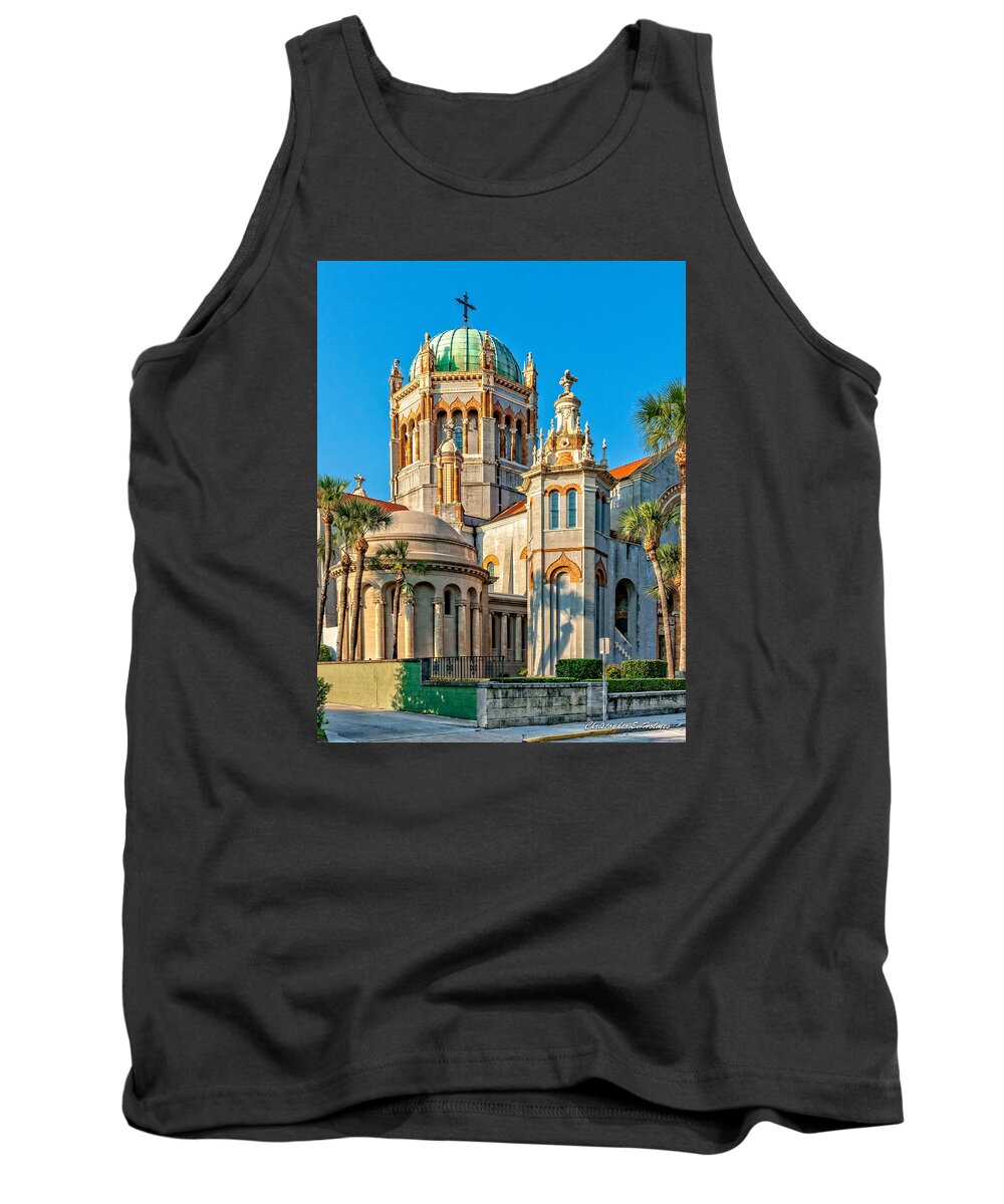 Structure Tank Top featuring the photograph Flagler Memorial Presbyterian Church 3 #2 by Christopher Holmes