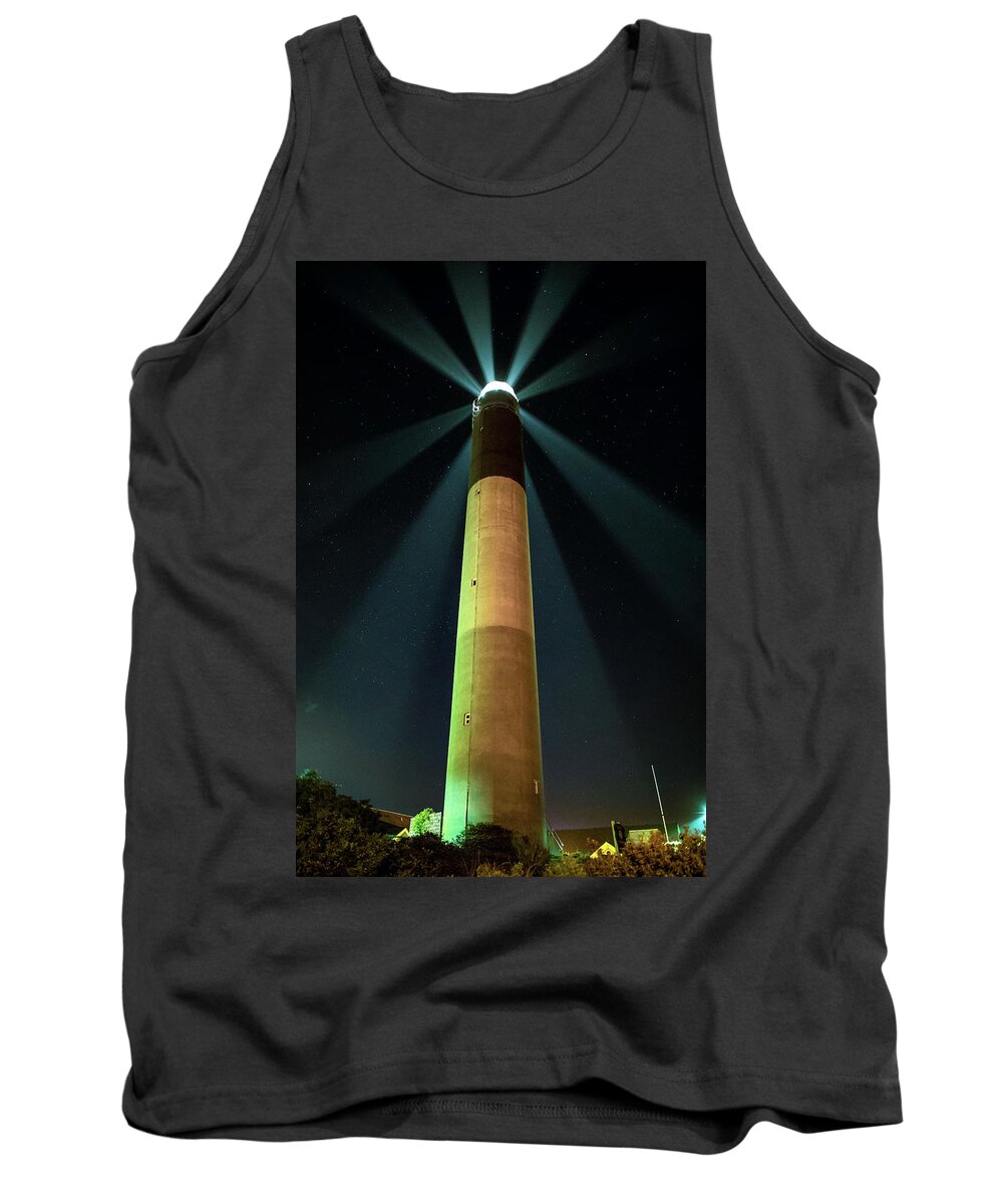 Oak Island Tank Top featuring the photograph Oak Island Lighthouse #2 by Nick Noble