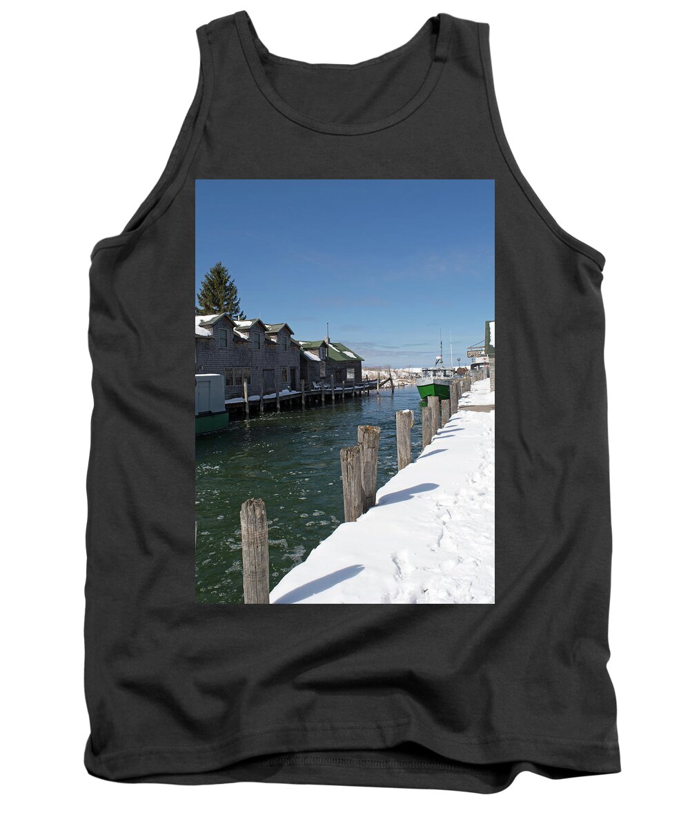 Leland Tank Top featuring the photograph On the Dock #2 by Linda Kerkau