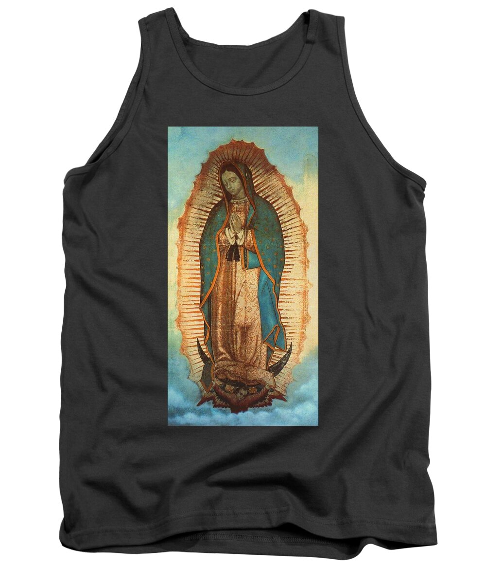 Guadalope Tank Top featuring the painting Our Lady Of Guadalupe #3 by Pam Neilands