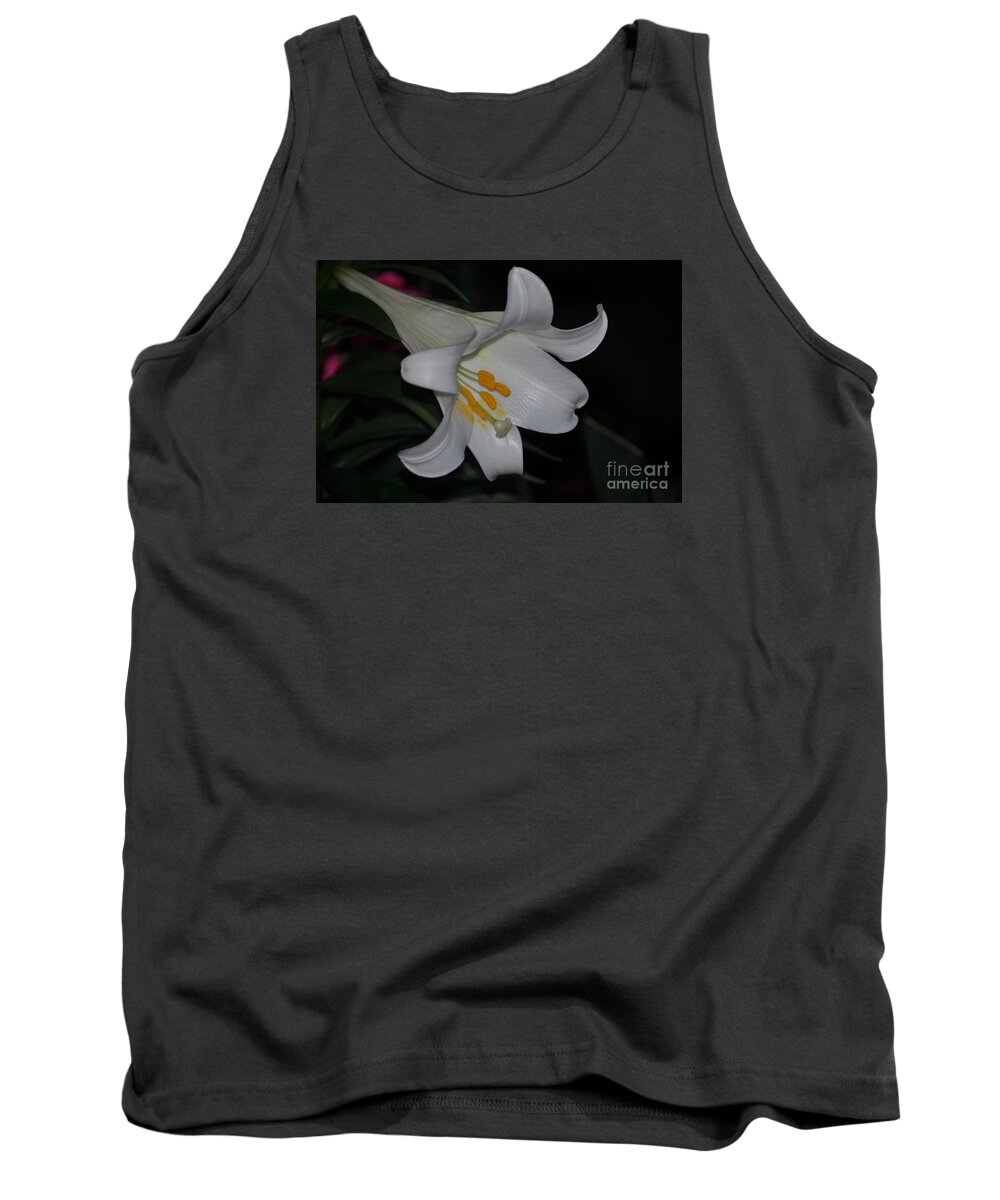 Lily Tank Top featuring the photograph Purity #2 by Nona Kumah