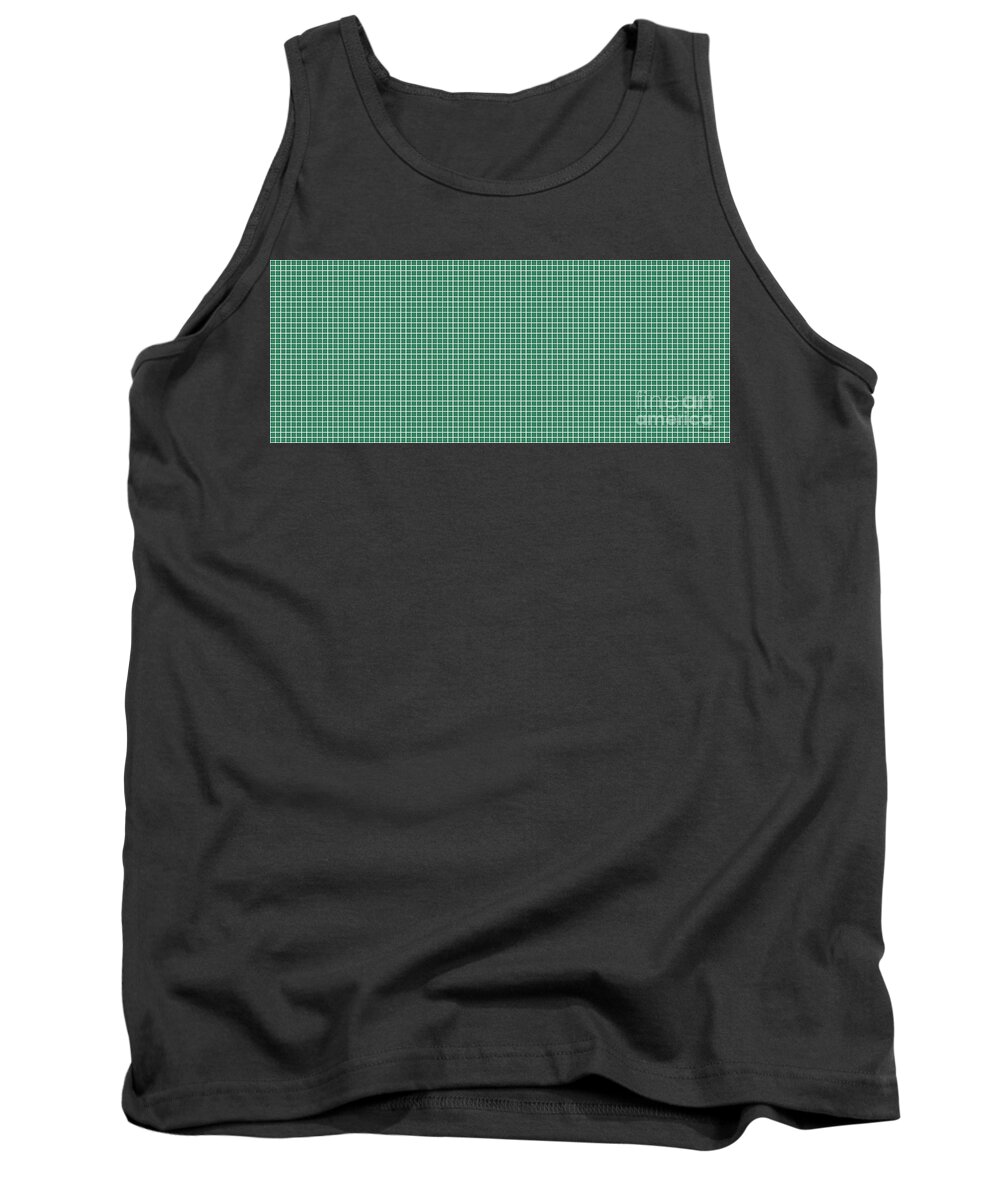 Abstract Tank Top featuring the painting 23a2 Abstract Geometric Digital Art Lime Green by Ricardos Creations