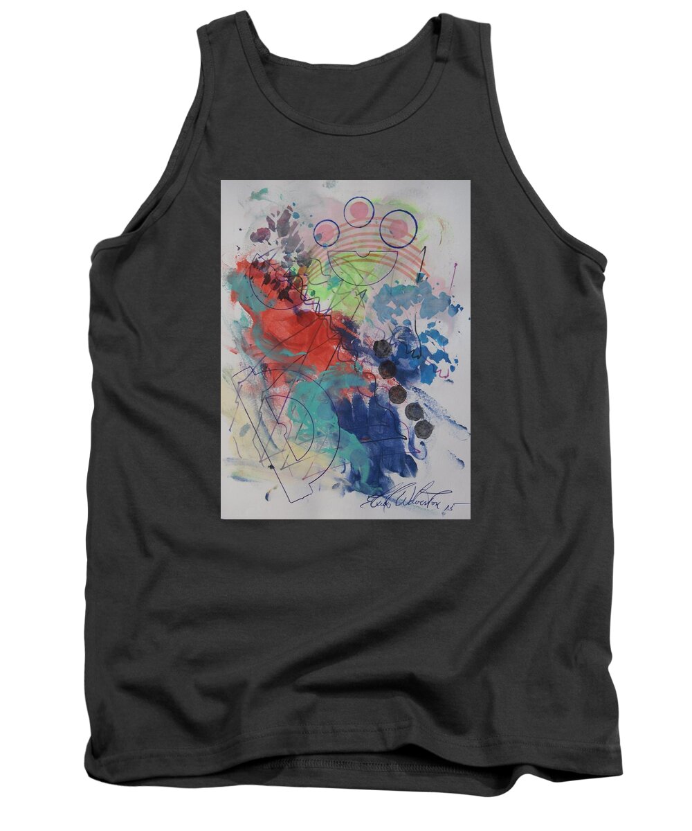 Science Tank Top featuring the mixed media Form View 6 #3 by Edward Wolverton