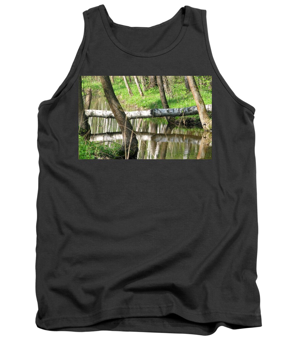 River Tank Top featuring the digital art River #30 by Super Lovely