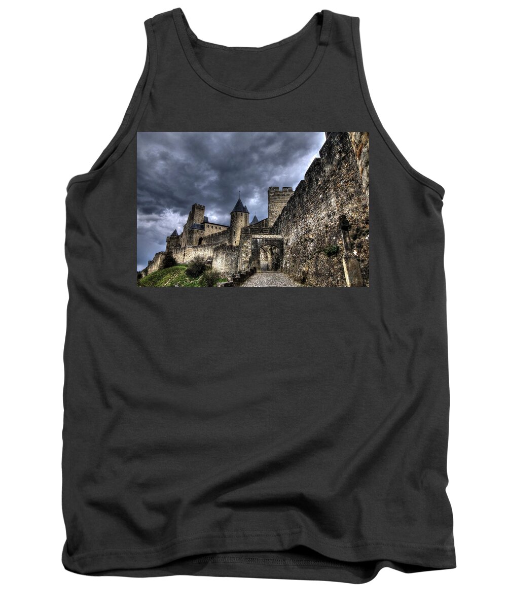 Carcassonne France Tank Top featuring the photograph Carcassonne FRANCE #33 by Paul James Bannerman