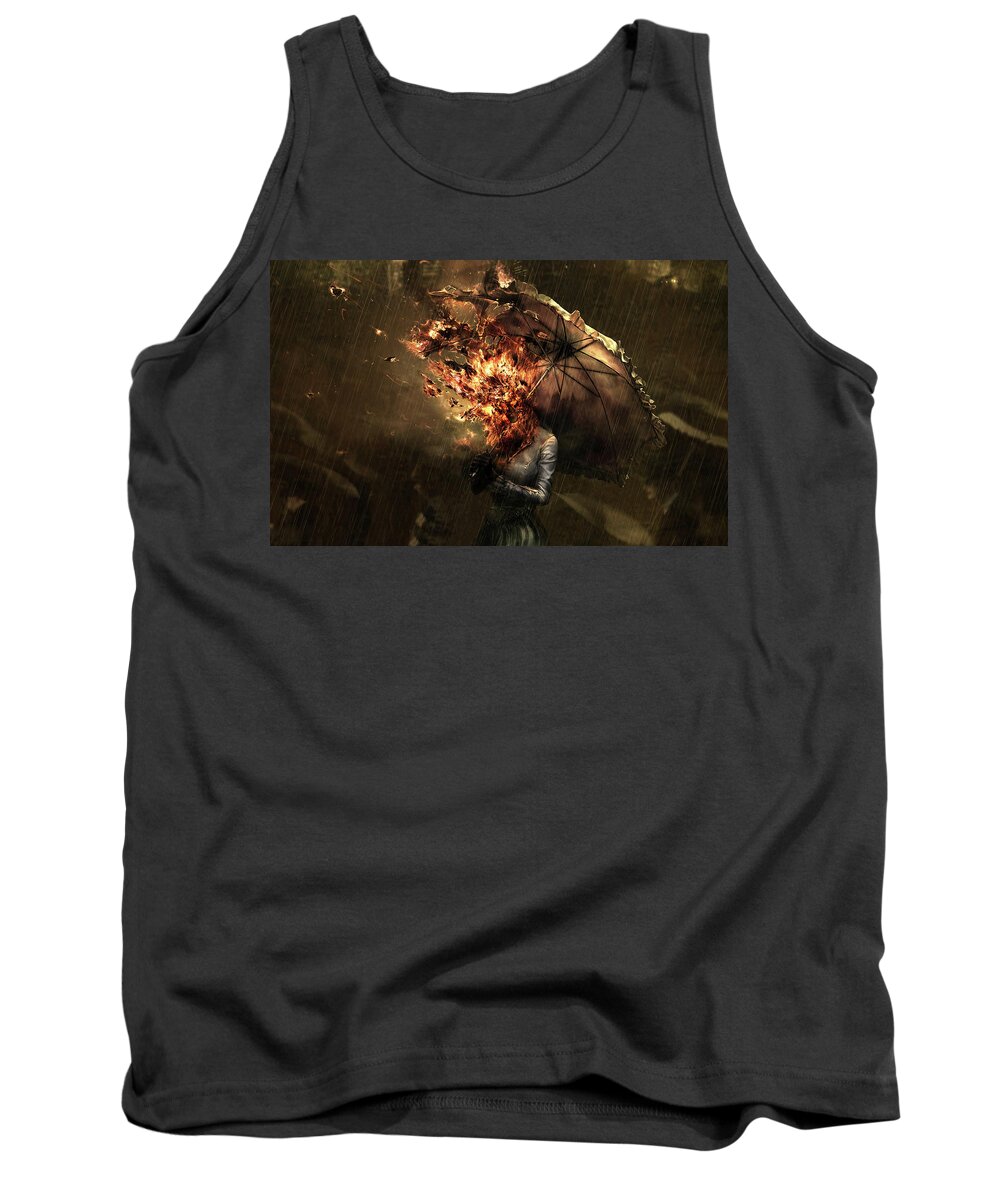 Abstract Tank Top featuring the digital art Abstract #34 by Super Lovely