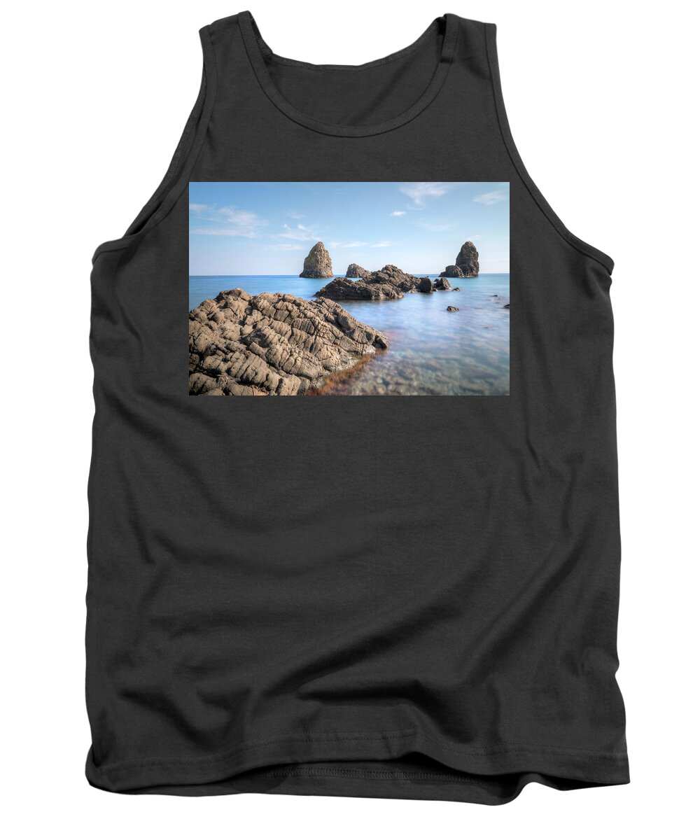 Aci Trezza Tank Top featuring the photograph Aci Trezza - Sicily #4 by Joana Kruse