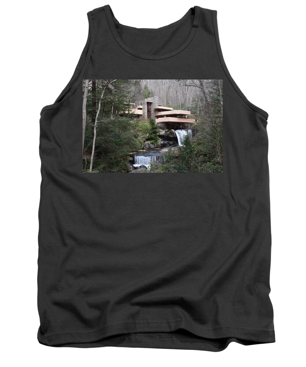 Falling Water Tank Top featuring the photograph Fallingwater #4 by Curtis Krusie