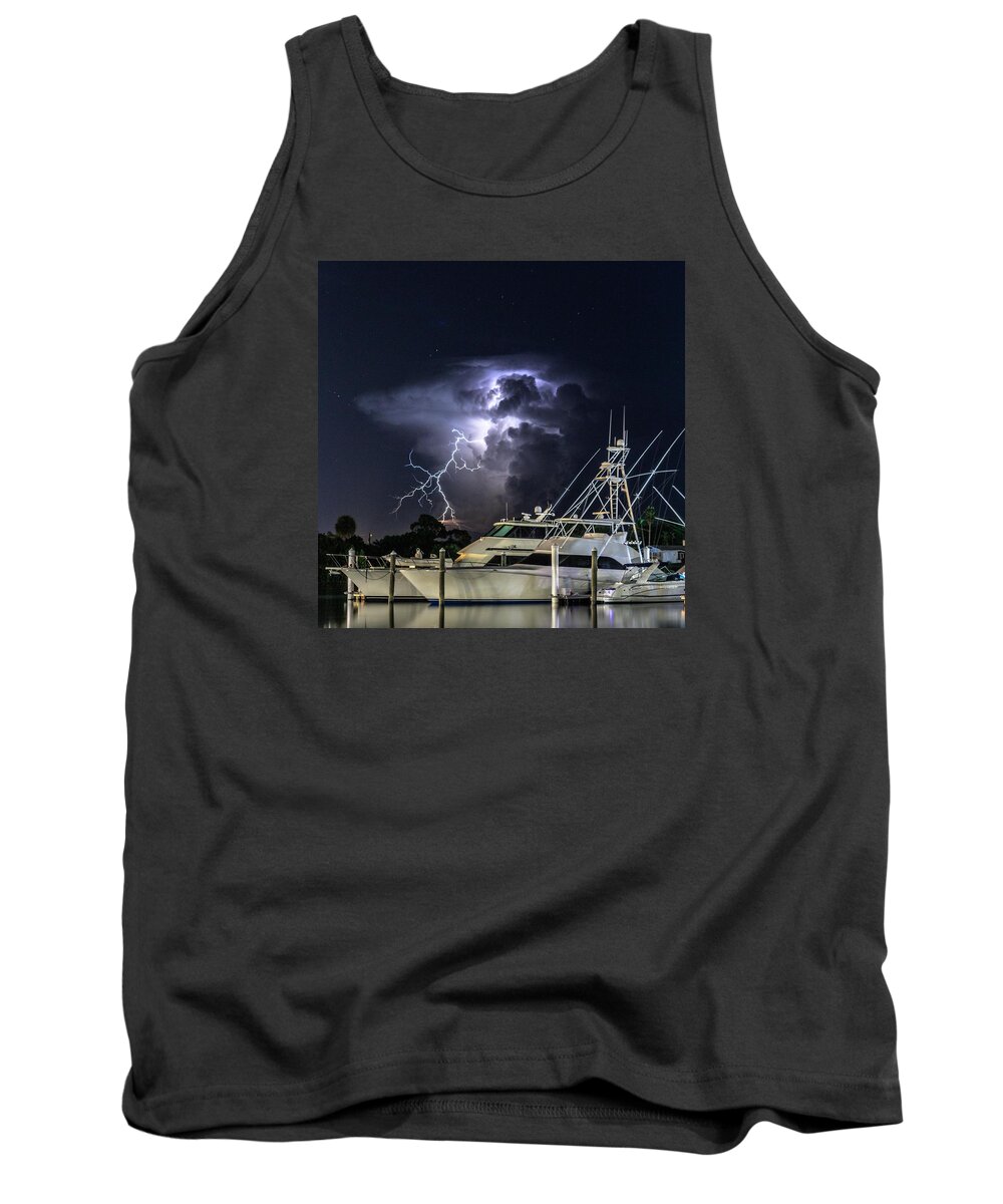 Lightning Tank Top featuring the photograph Lightning #4 by Christopher Perez