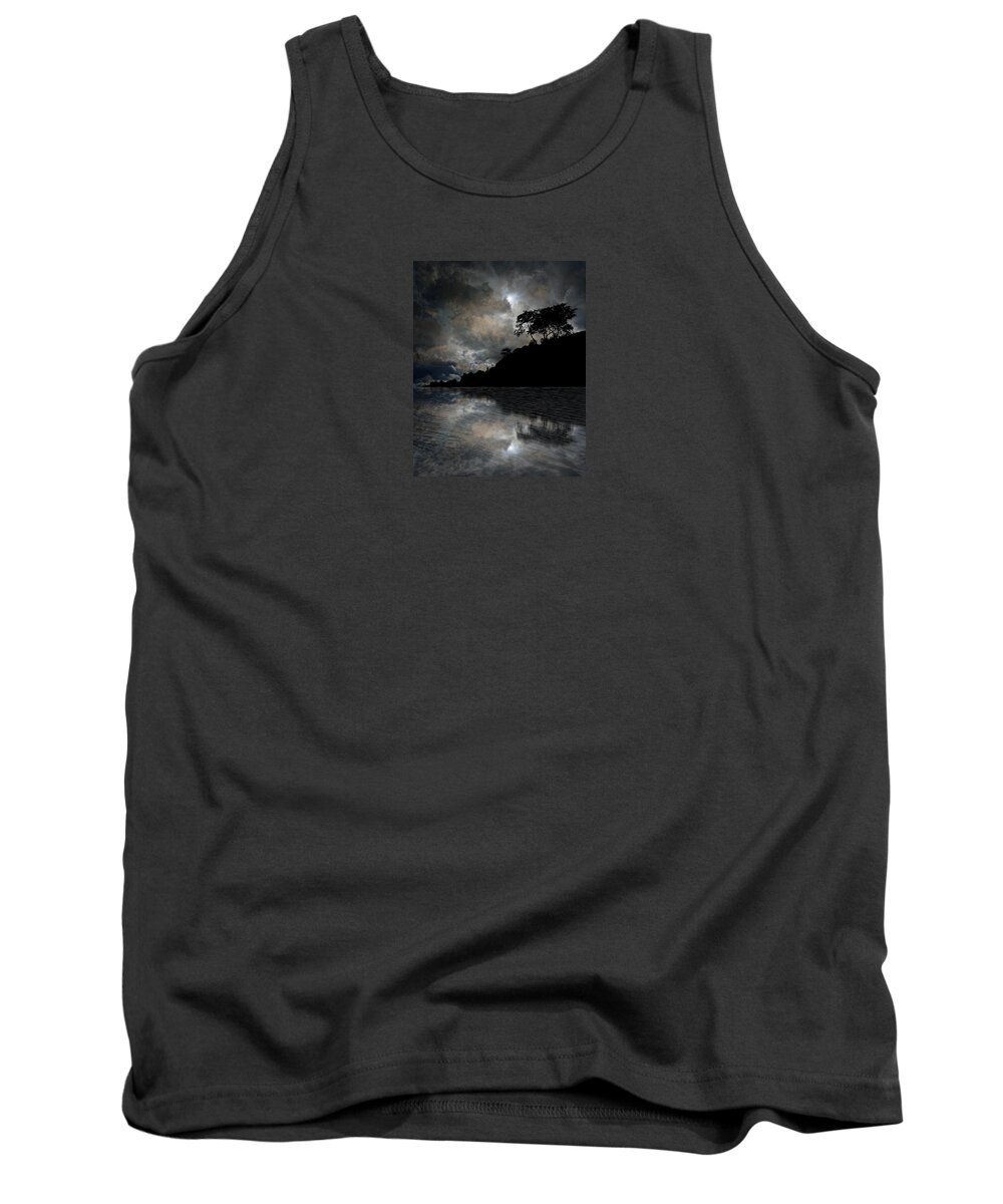 Moon Tank Top featuring the photograph 4156 by Peter Holme III