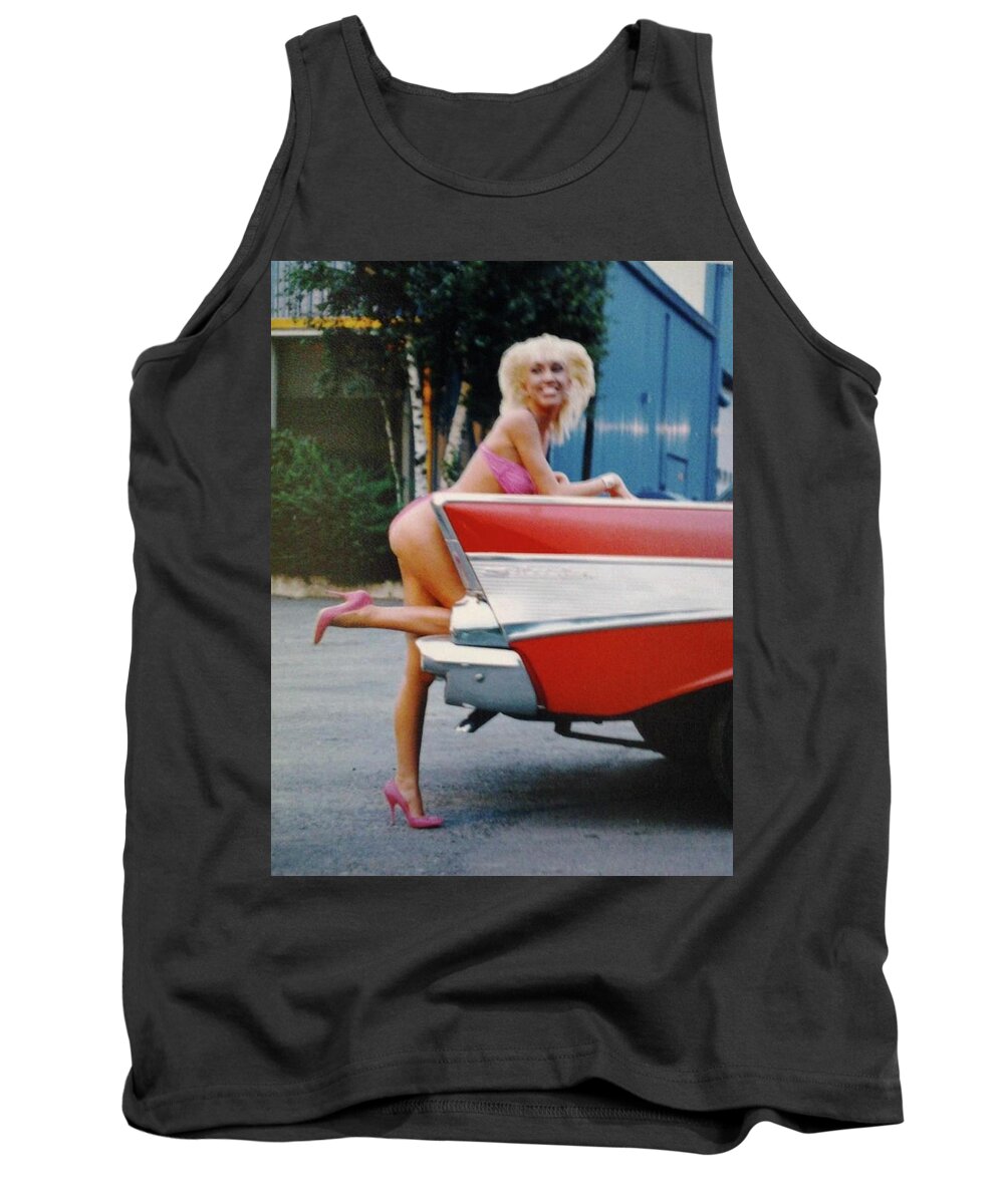  Tank Top featuring the photograph 57 Chevy by Stephanie Piaquadio