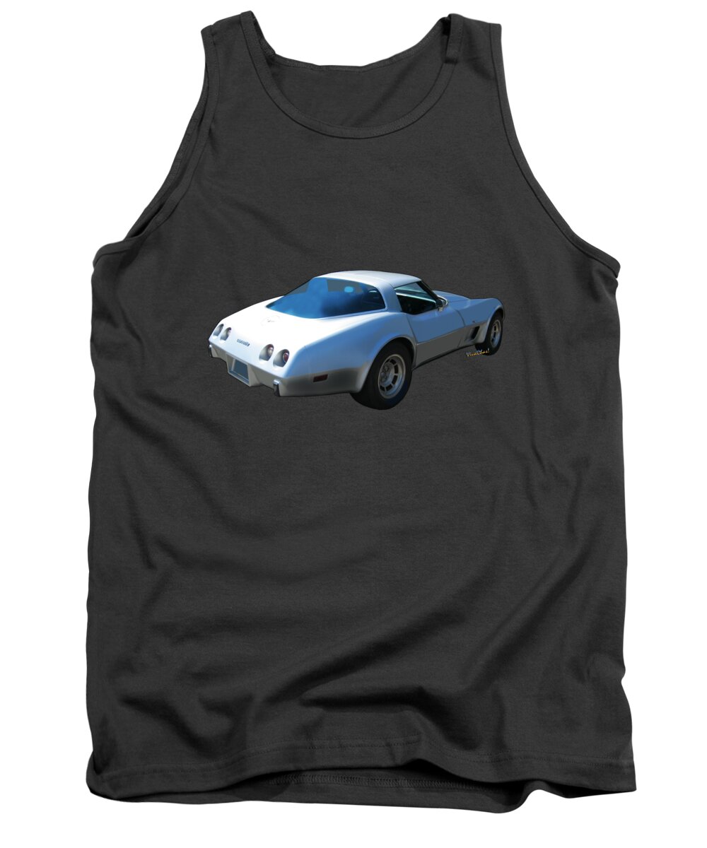 Chevrolet Tank Top featuring the photograph 82 Corvette Generation C3 1968 to 1982 by Chas Sinklier