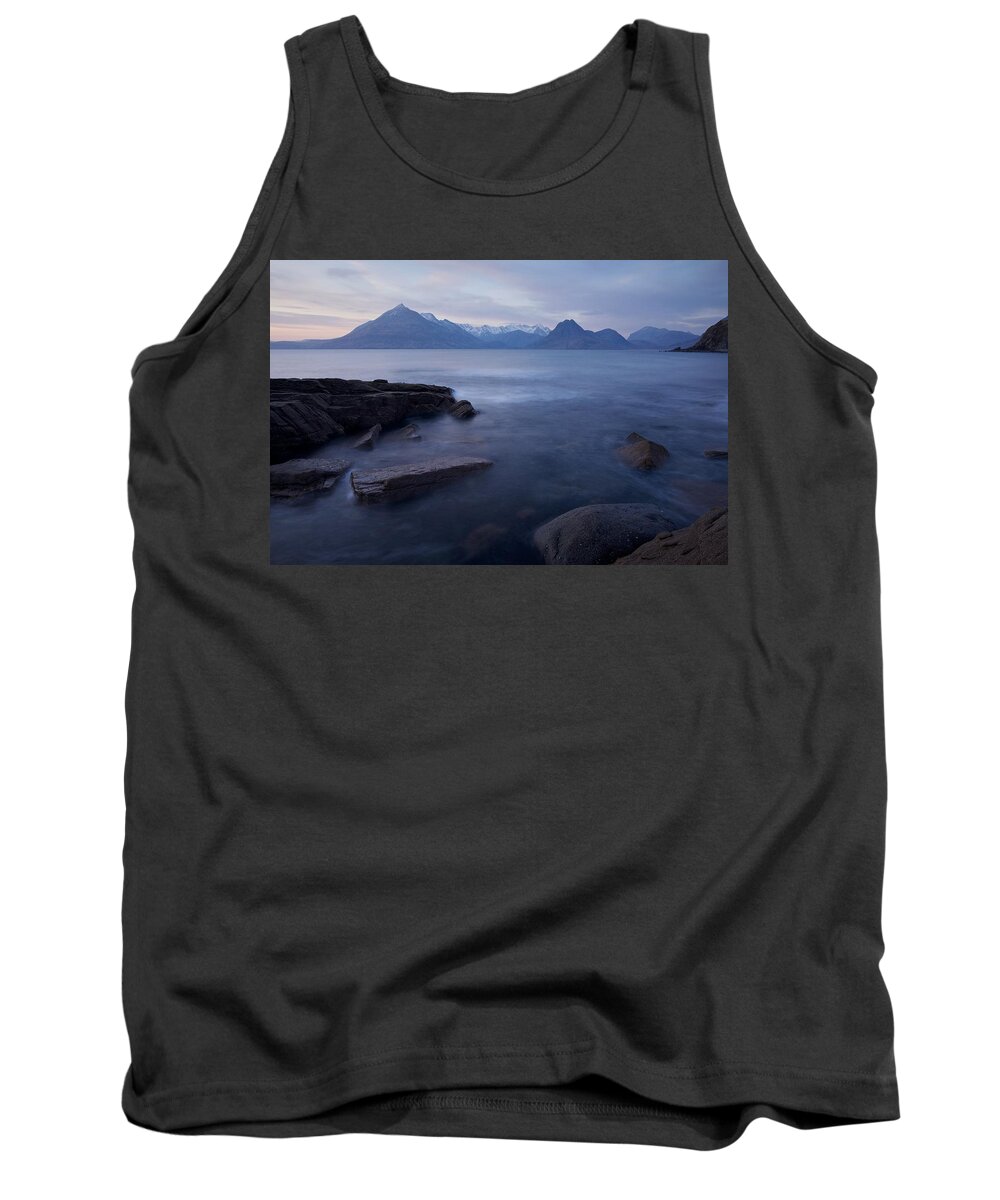 Elgol Tank Top featuring the photograph A Gentle Sunset at Elgol by Stephen Taylor