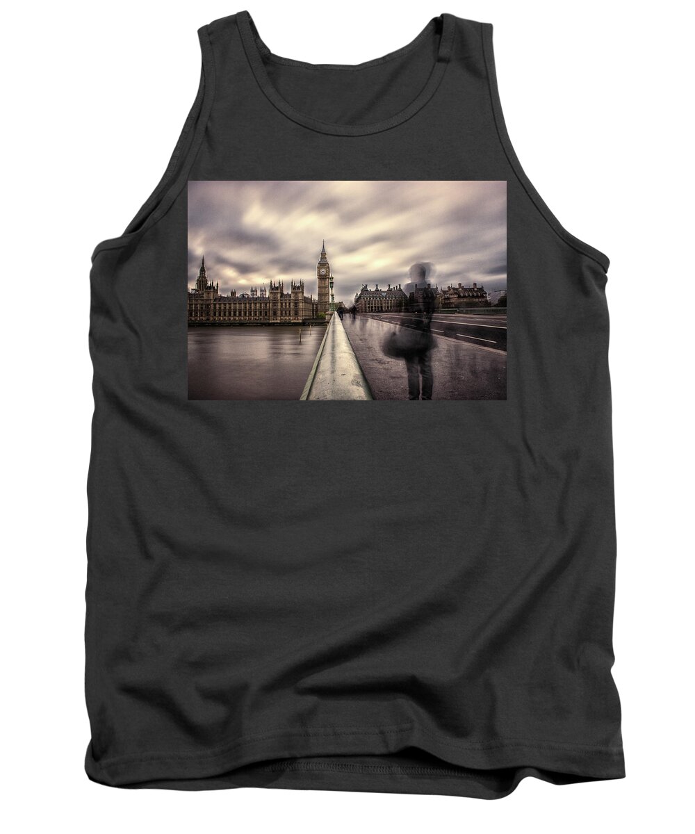 Westminster Tank Top featuring the photograph A Ghostly Figure by Martin Newman