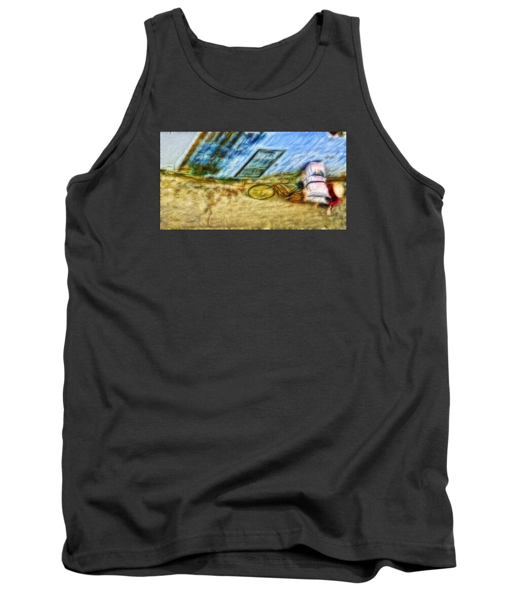 Fractals Tank Top featuring the photograph A Hard Day by Cameron Wood