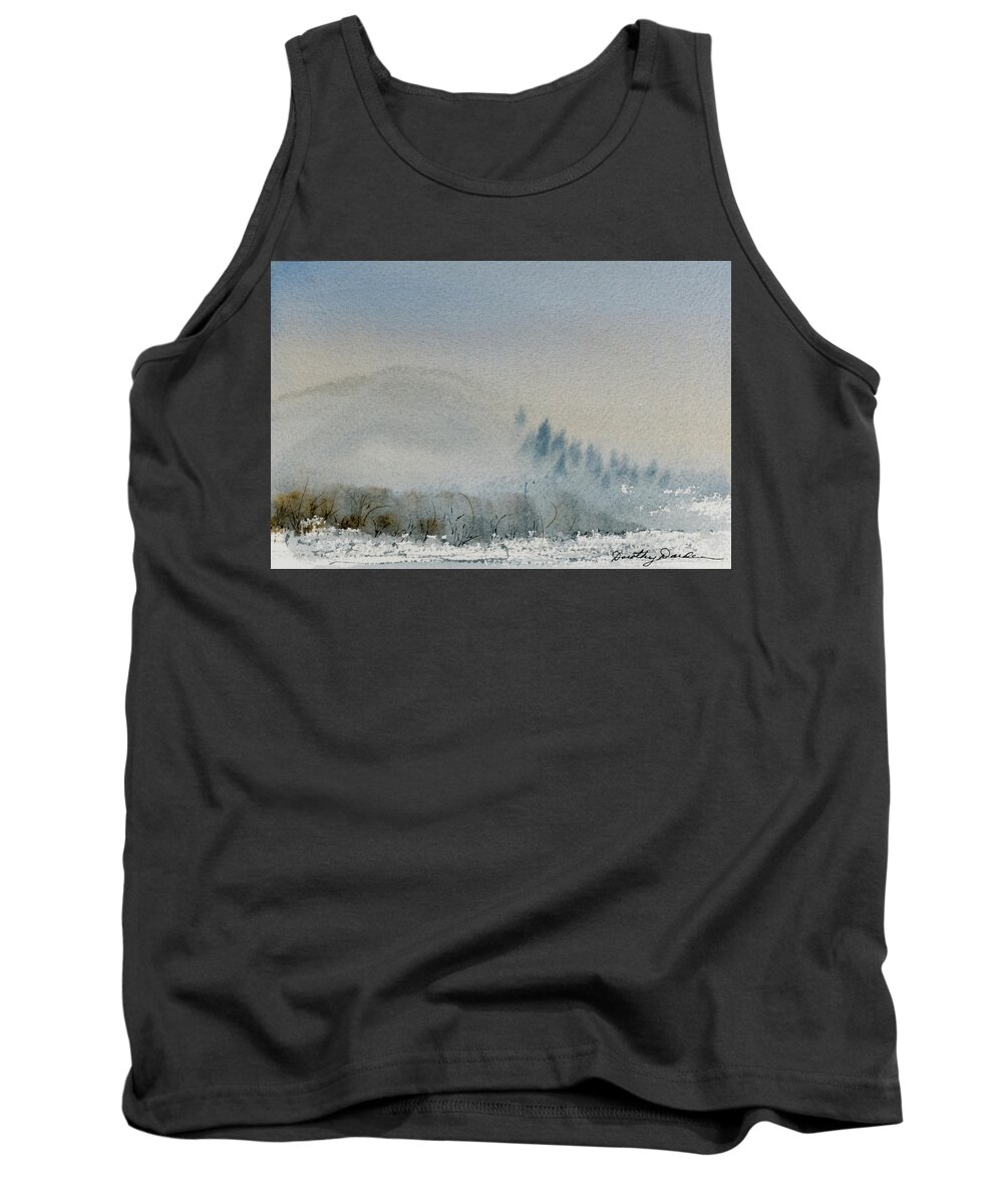 Australia Tank Top featuring the painting A Misty Morning by Dorothy Darden