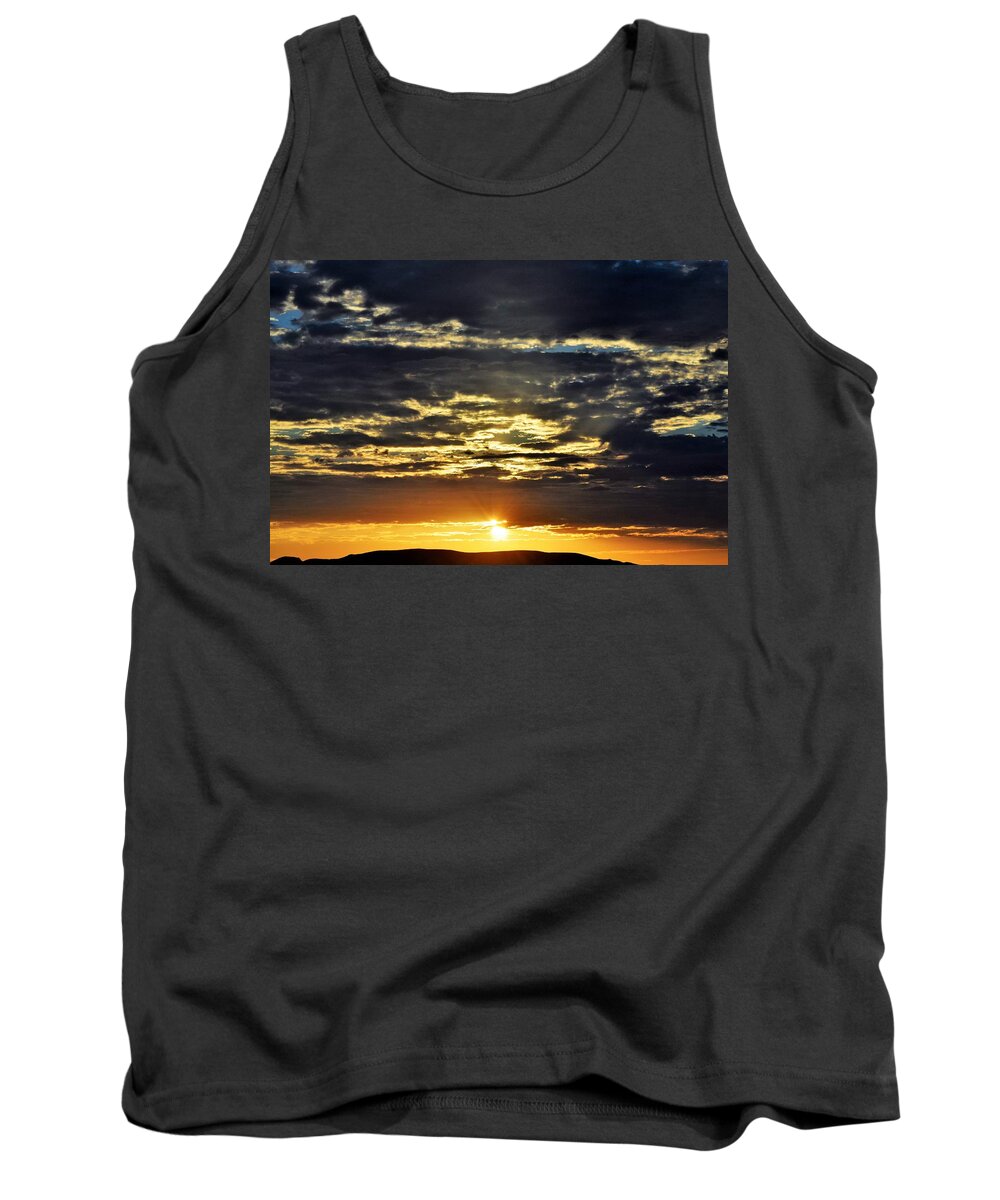 Desert Sunrise Tank Top featuring the photograph A Moment of Silence Please by John Glass