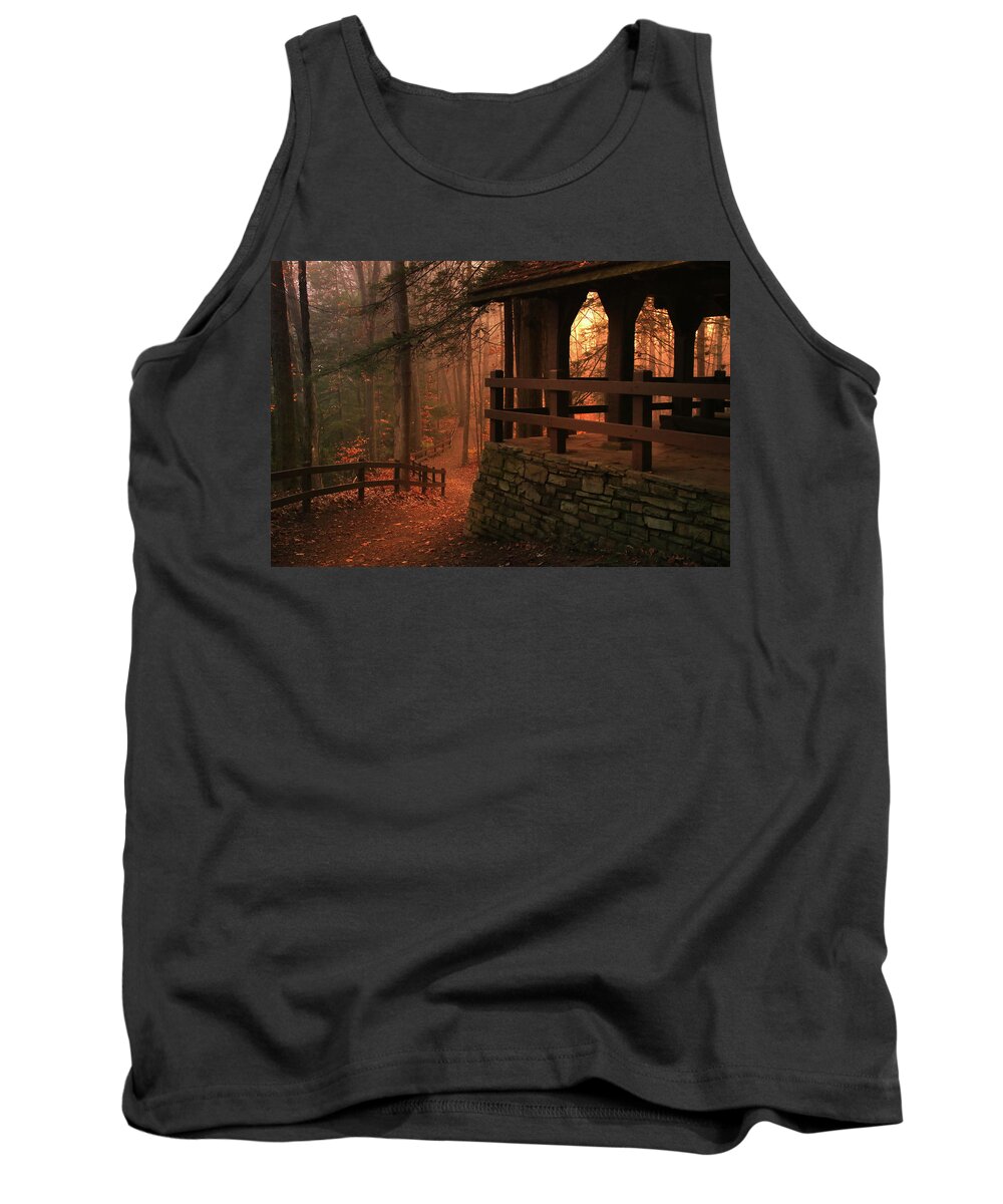 Pavillion Tank Top featuring the photograph A Place to Think by Rob Blair