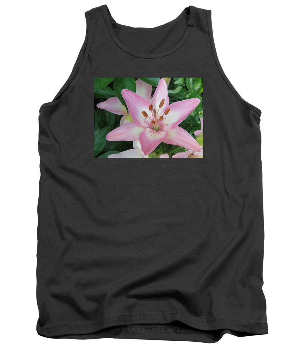 Flower Tank Top featuring the photograph A Star of Day by Jeanette Oberholtzer