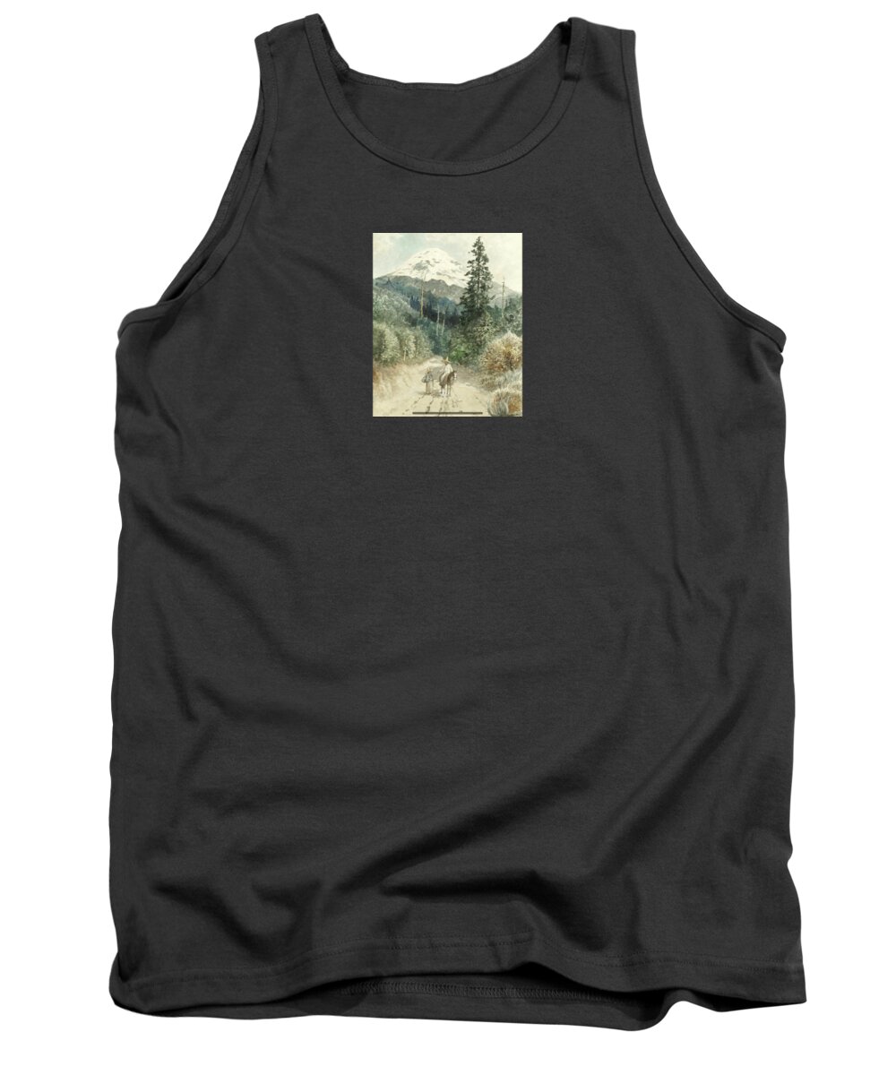 August LÖhr (german Tank Top featuring the painting A view of Popocatepetl by MotionAge Designs