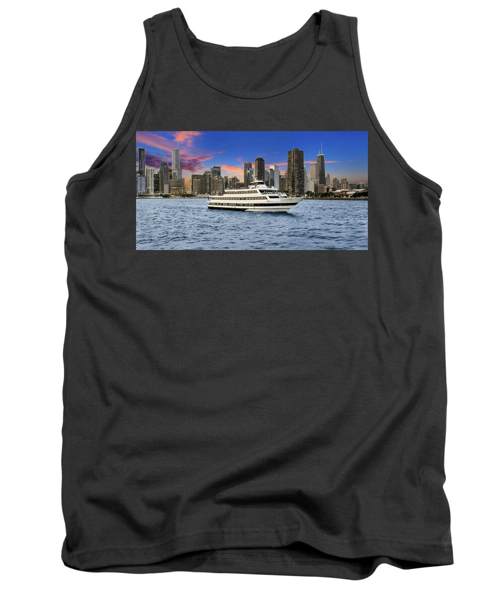 Chicago Tank Top featuring the photograph A006_c021_09086m by Lori Strock