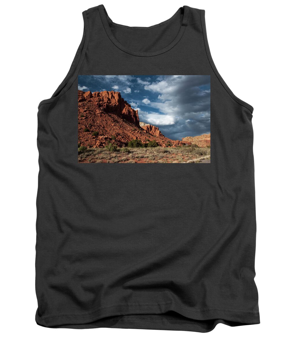 Abiquiu Tank Top featuring the photograph Abiquiu Red Rocks by Ginger Stein