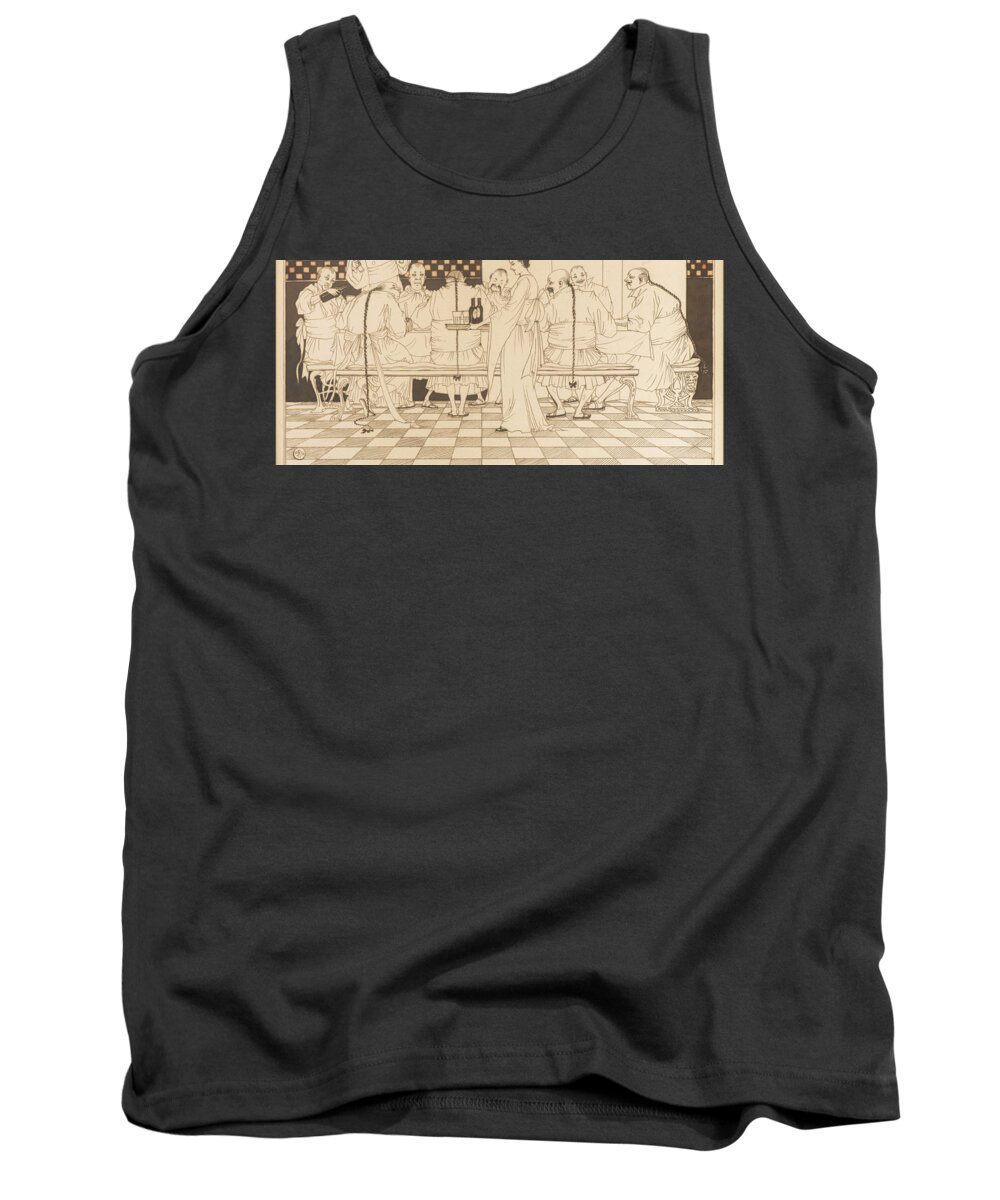 Arthur Rackham (british Tank Top featuring the painting Advertisment for Bass Ale by MotionAge Designs