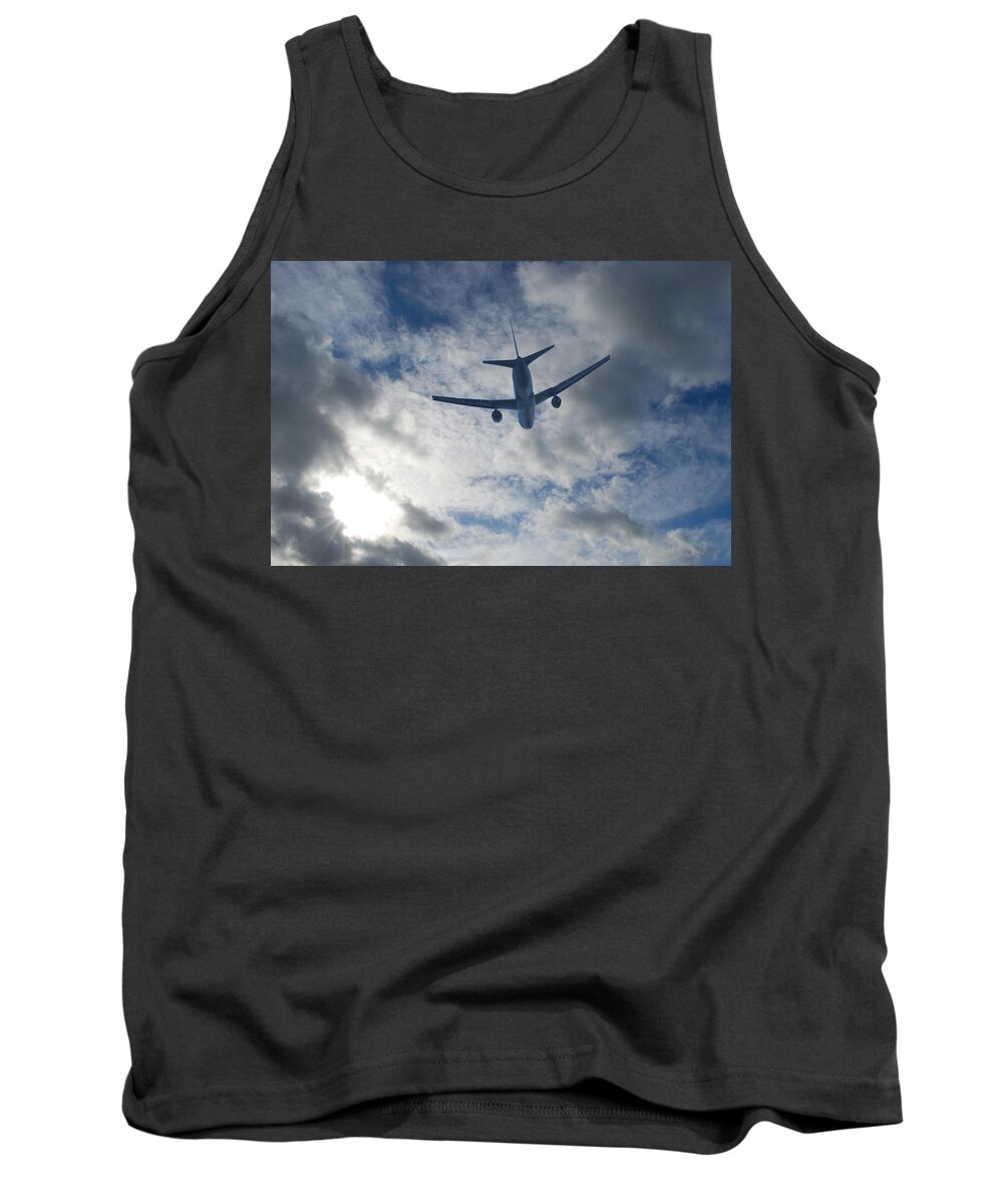 Aircraft Tank Top featuring the photograph Airliner 01 by Mark Alan Perry