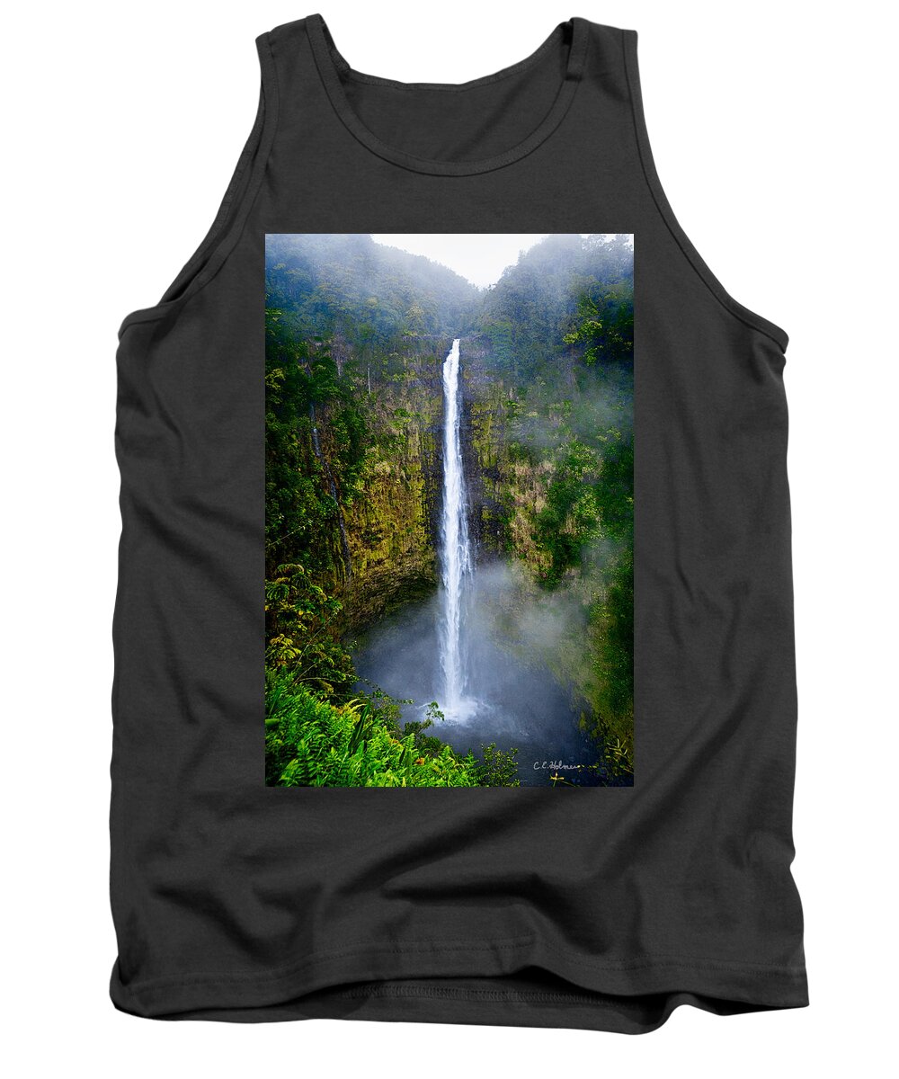 Nature Tank Top featuring the photograph Akaka Falls by Christopher Holmes