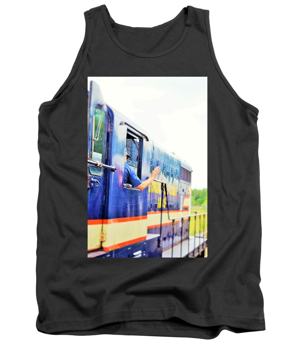 Train Tank Top featuring the photograph All Down the Line by Stoney Lawrentz