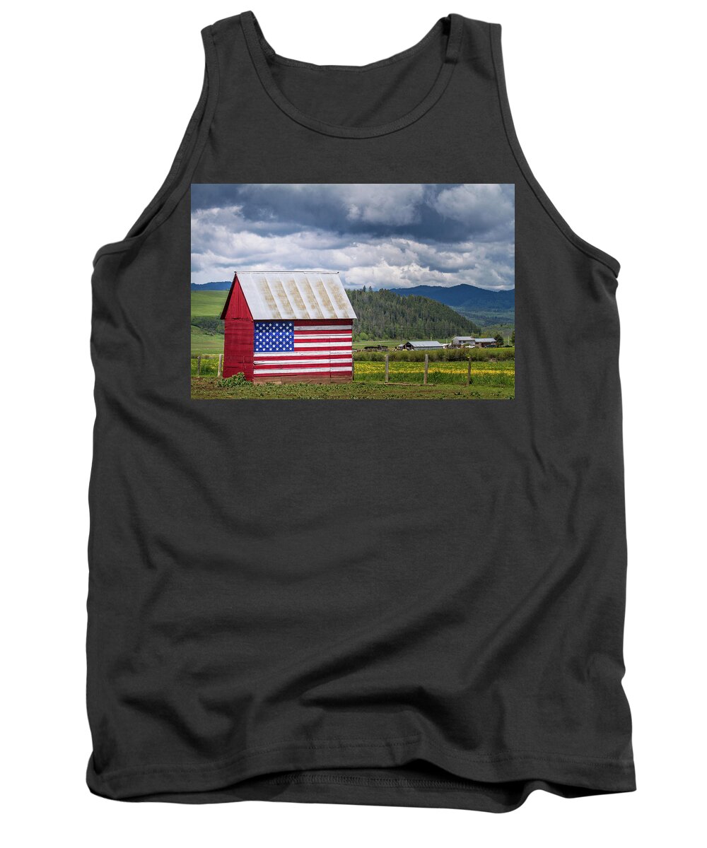 America Tank Top featuring the photograph American Landscape by Wesley Aston