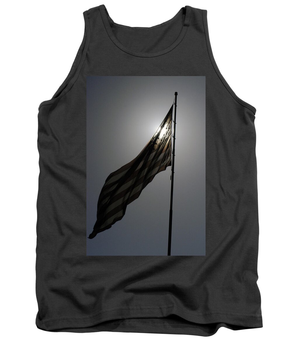 Us Flag Tank Top featuring the photograph American Pride - Flag by DArcy Evans