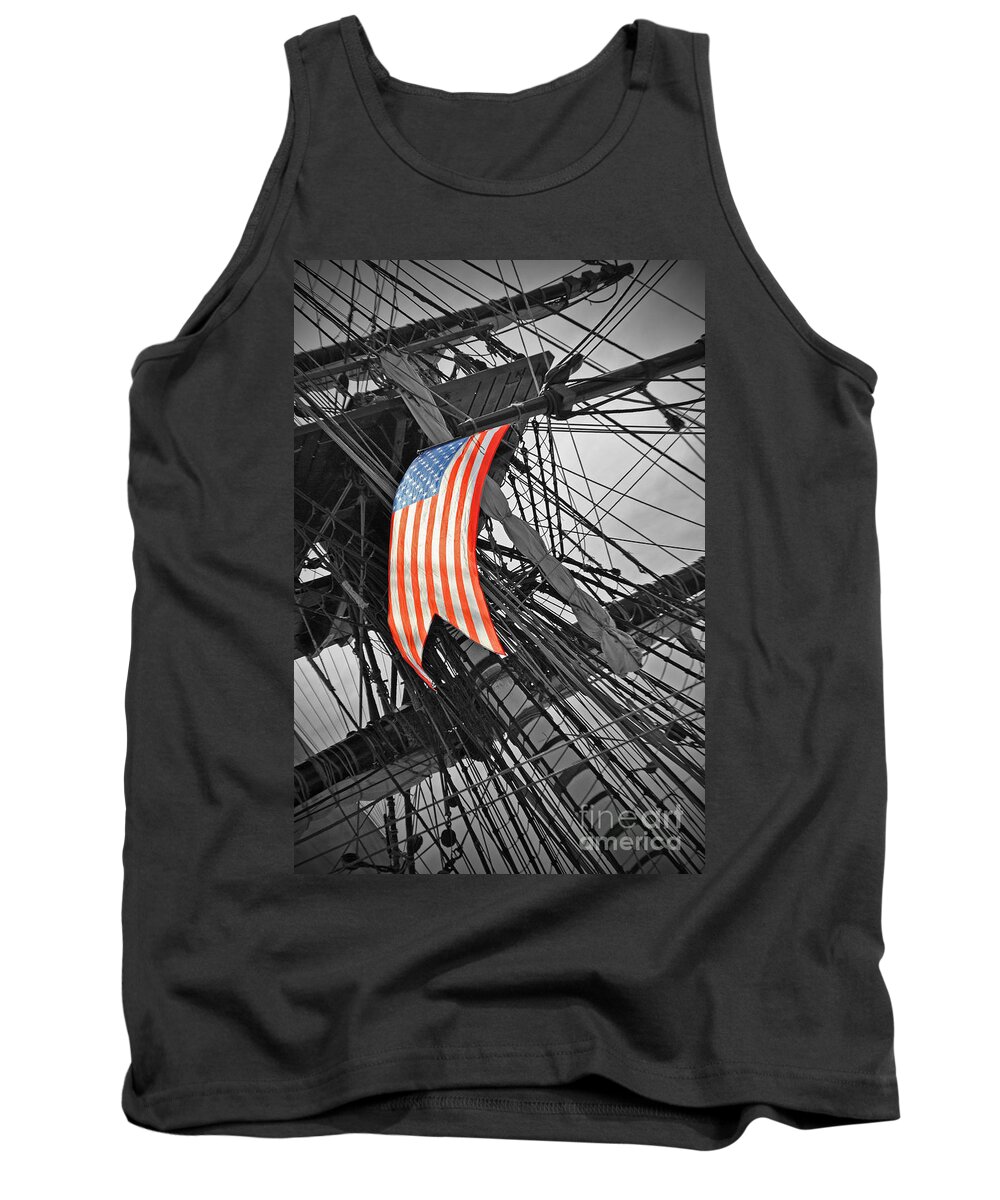 Herminoe Tank Top featuring the photograph American Ropes of Wind by Jost Houk