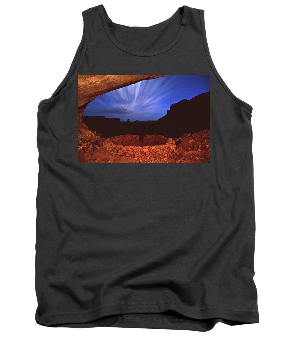 Ancient Tank Top featuring the photograph Ancient Night by Dan Norris