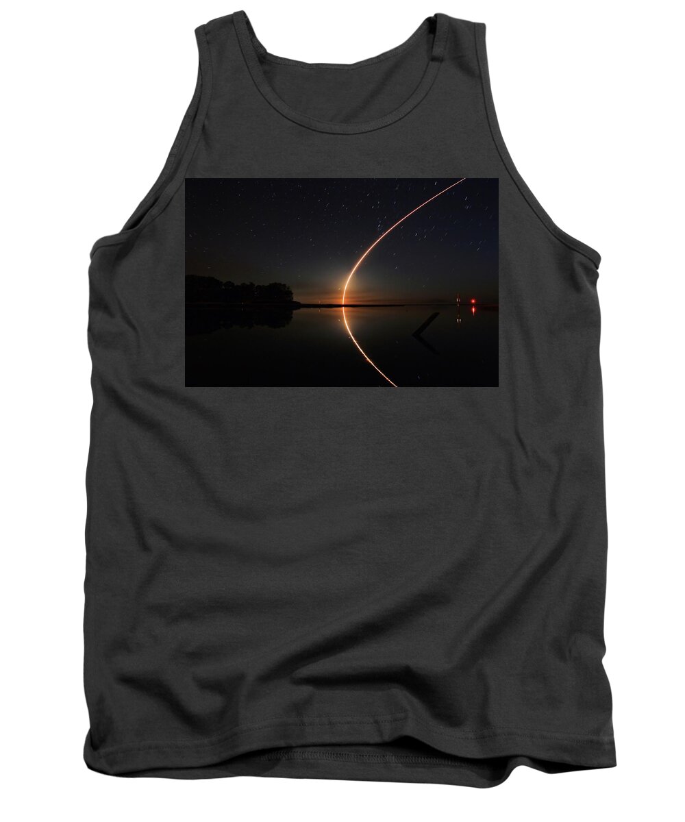 Photosbymch Tank Top featuring the photograph Antares Launch from Wallops Island by M C Hood
