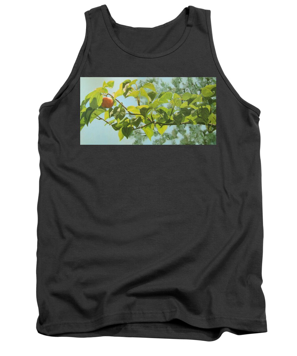 Trees Tank Top featuring the painting Apple A Day by Karen Ilari