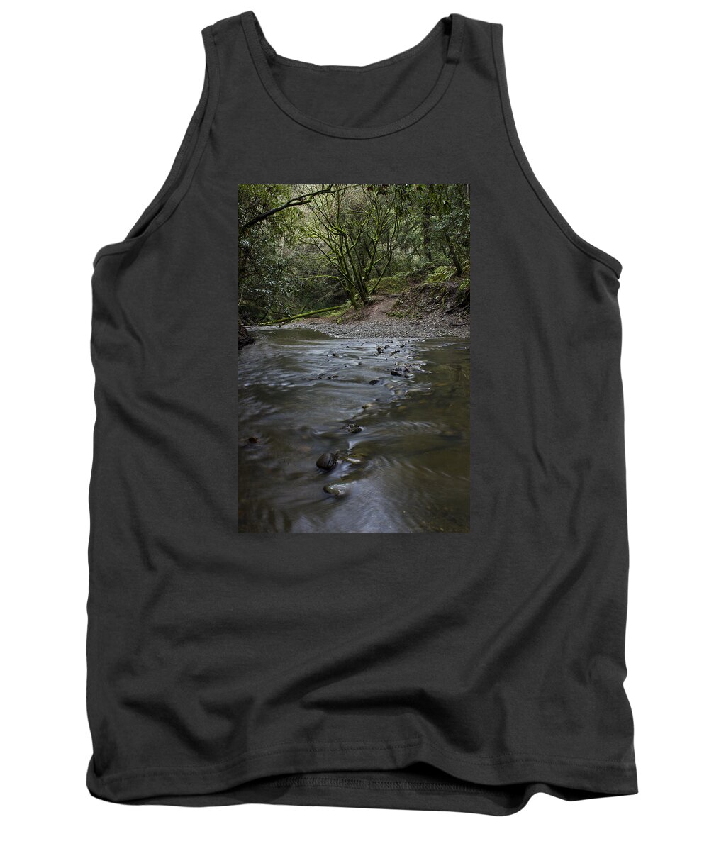 Creek Tank Top featuring the photograph Aptos Creek -- Nisene Marks State Park by Morgan Wright