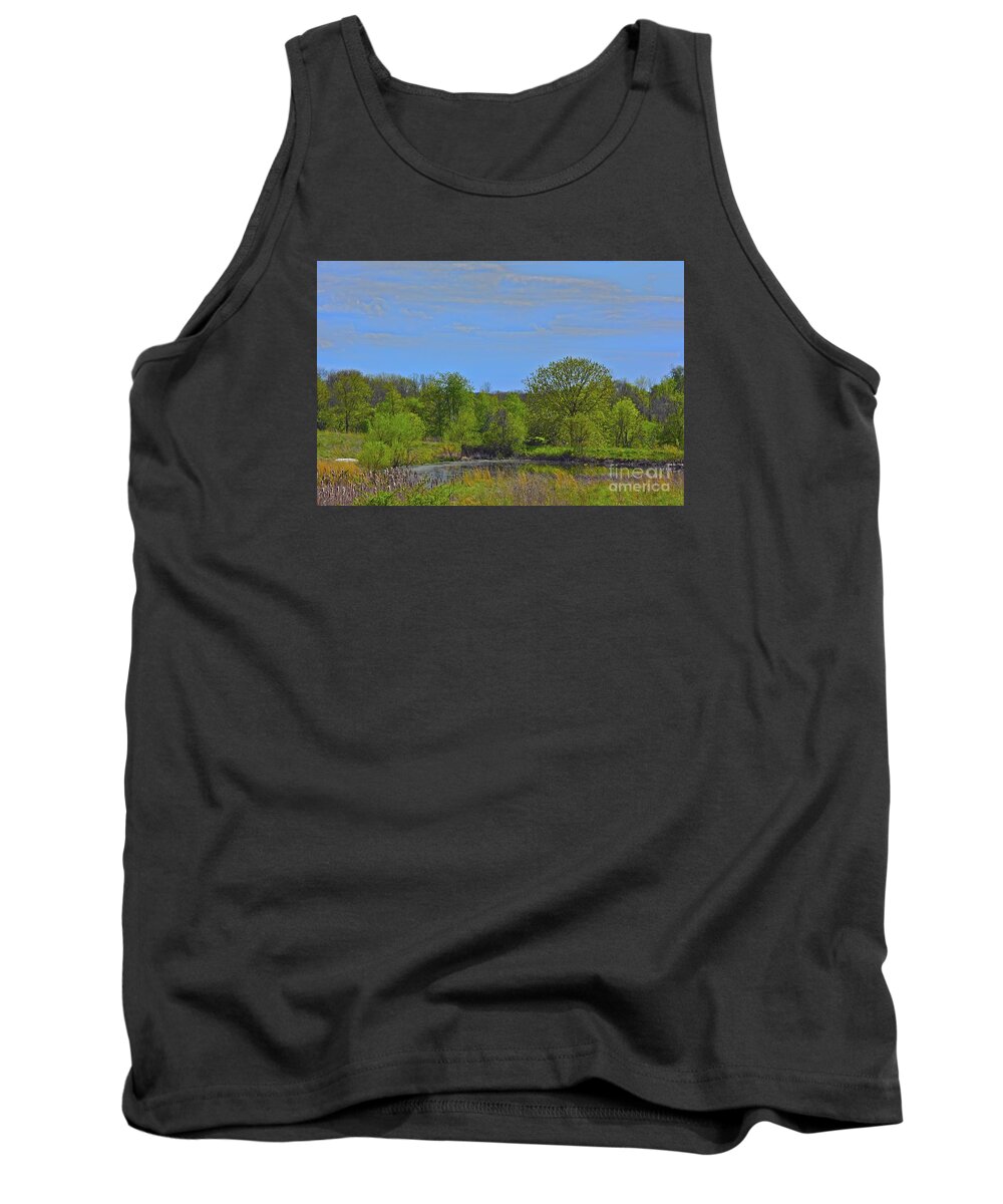 Pond Tank Top featuring the photograph Area of Cogitation by Tracy Rice Frame Of Mind