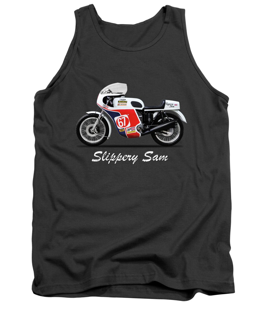 Slippery Sam Tank Top featuring the photograph Slippery Sam Production Racer by Mark Rogan