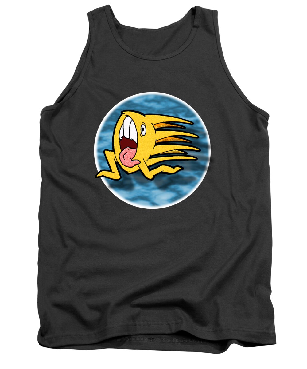 Ujm Tank Top featuring the digital art Another One of Those Days by Uncle J's Monsters