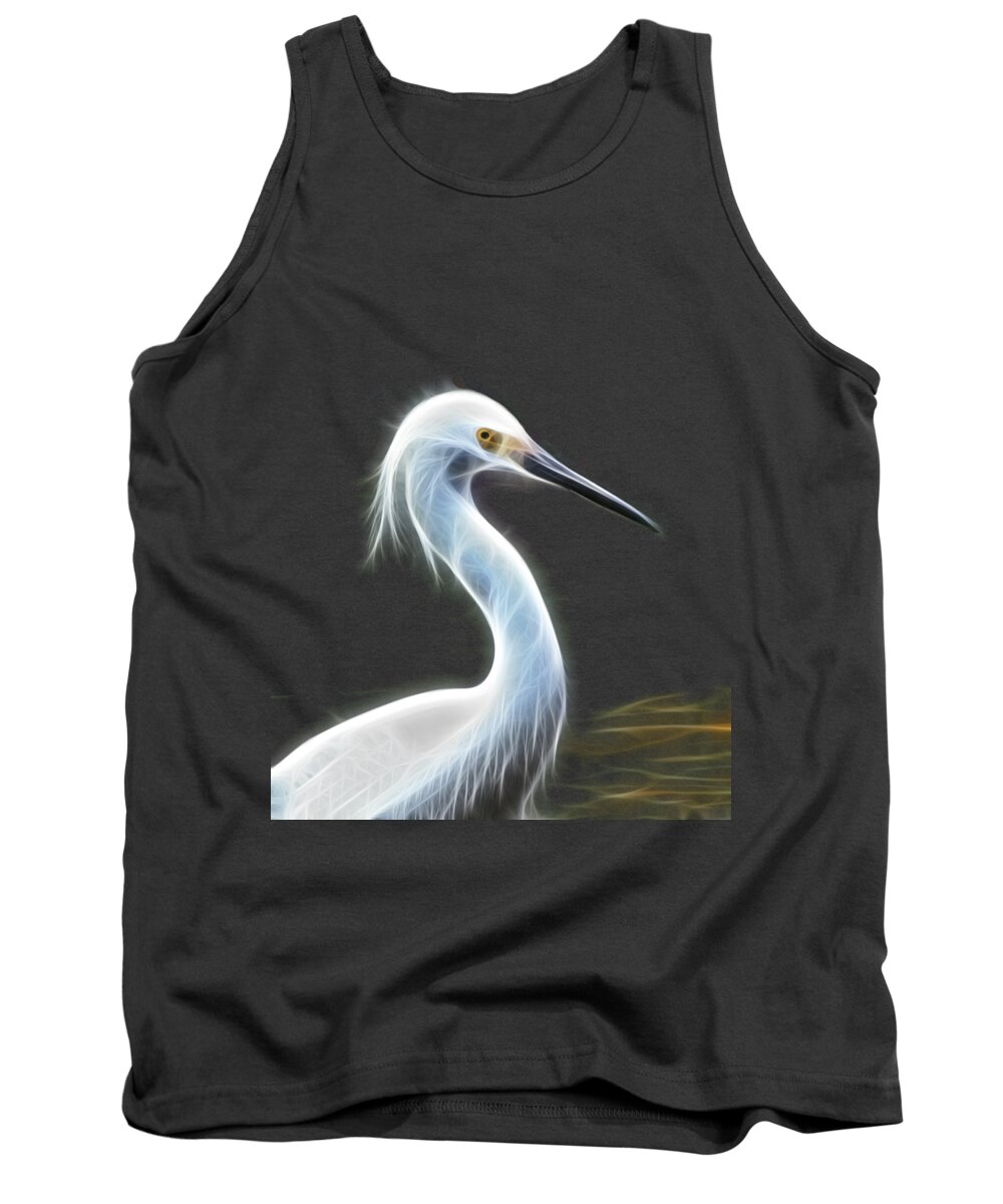 Snow Egret Tank Top featuring the photograph Snow Egret by Shane Bechler
