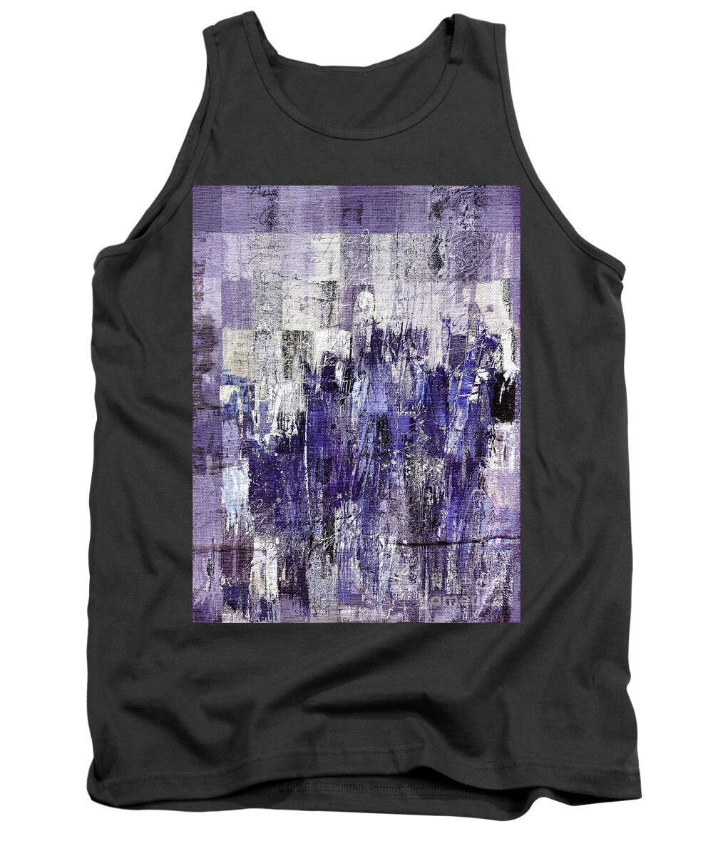 Abstract Tank Top featuring the painting Ascension - c03xt-166at2c by Variance Collections