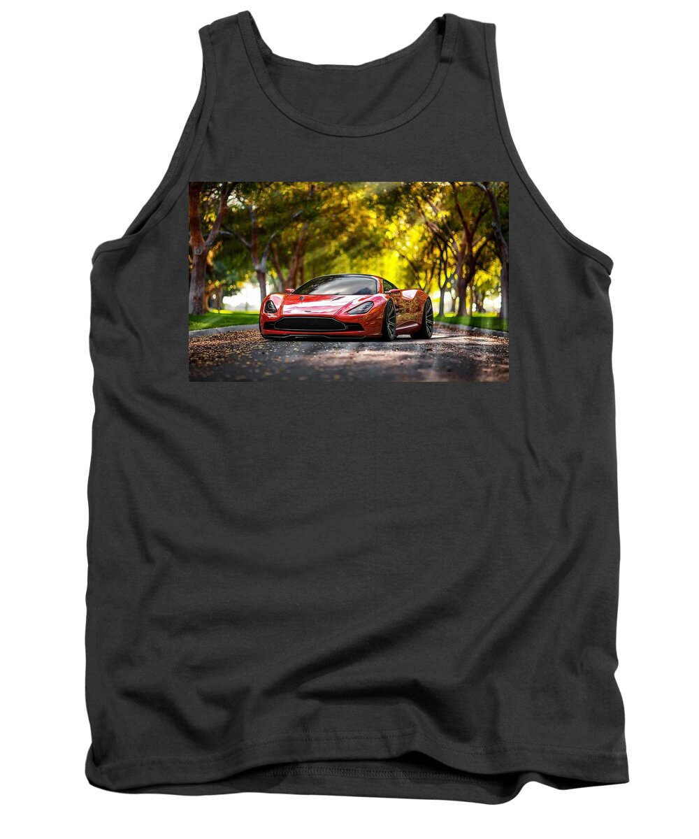Aston Martin Dbc Tank Top featuring the photograph Aston Martin DBC by Jackie Russo