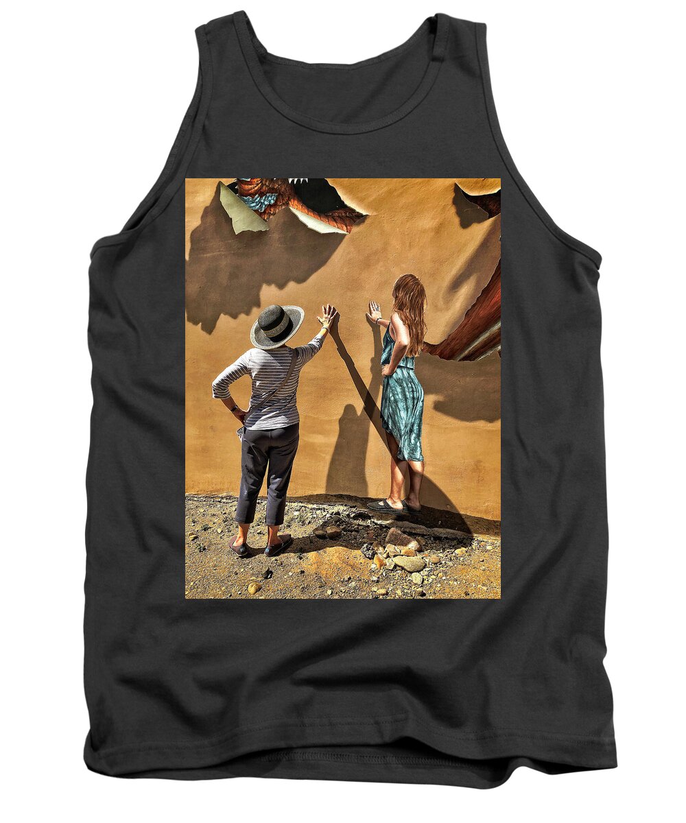 Aurora Tank Top featuring the photograph Aurora and the Mural by Frank Winters