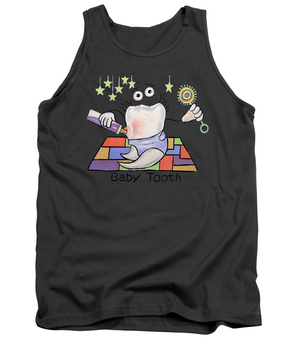 Baby Tooth T-shirts Tank Top featuring the painting Baby Tooth T-Shirt by Anthony Falbo